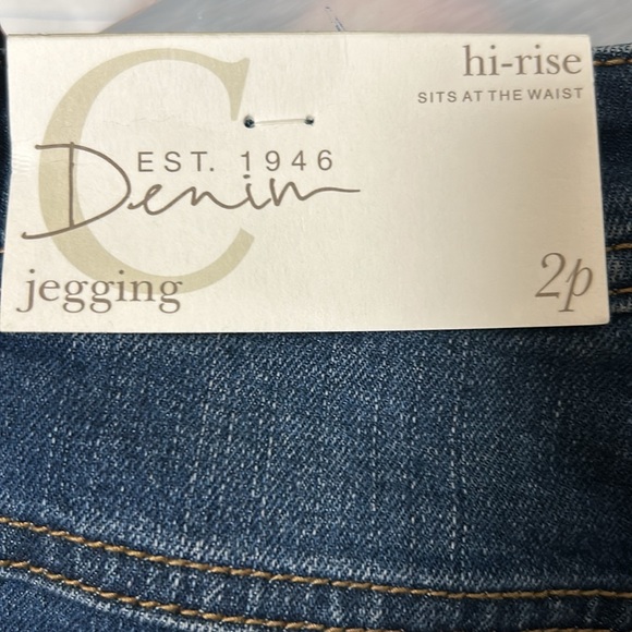 NWT Cato Blue Denim Jeggings. Hi-rise Size 2P - Picture 7 of 8